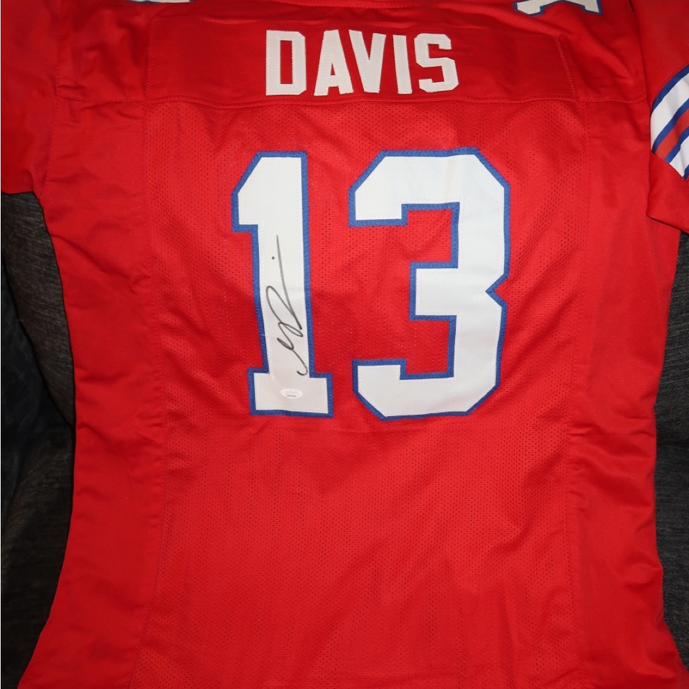 Red Football Jersey with Number 13